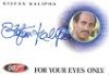 2009 James Bond Archives Autograph A91 Stefan Kalipha As Hector Gonzales