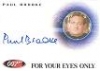 2009 James Bond Archives Autograph A126 Paul Brooke As Bunky