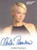 2009 James Bond Archives Autograph Cecilie Thomsen As Professor Inga Bergstrom