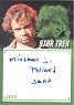 TOS Archives And Inscriptions Inscription Autograph A17 Michael J. Pollard As Jahn "Jahn" Inscription Autograph Card!