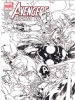 Kree-Skrull War Black & White Variant Cover Set - 9 Card Chase Set!