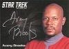 Deep Space Nine Heroes & Villains Silver Series Autograph Avery Brooks As Captain Sisko