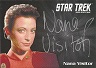 Deep Space Nine Heroes & Villains Silver Series Autograph Nana Visitor As Major Kira