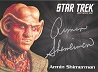Deep Space Nine Heroes & Villains Silver Series Autograph Armin Shimerman As Quark