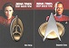 Deep Space Nine Heroes & Villains Communicator Pin Card Set - 2 Card Set!