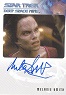 Deep Space Nine Heroes & Villains Autograph Card Melanie Smith As Tora Ziyal