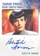 Deep Space Nine Heroes & Villains Autograph Card Bertila Damas As Sakonna