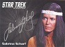 TOS Archives And Inscriptions Silver Series Autograph Sabrina Scharf As Miramanee Autograph Card!