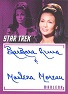 Star Trek The Original Series Captain's Collection Inscription Autograph Card Barbara Luna "& Marlena Moreau"