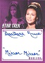 Star Trek The Original Series Captain's Collection Inscription Autograph Card Barbara Luna "Mirror Mirror"