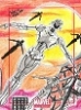 2014 Marvel Universe Sketch Card Of Ultron By Marcio Cabreira