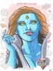 Marvel Gems Gem Character Sketch GS-11 Mystique By Rich Molinelli