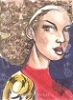 Marvel Gems Gem Character Sketch GS-24 Misty Knight By Jennifer Allyn