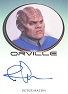 The Orville 2020 Archives Bordered Autograph Card - Peter Macon As Lt. Commander Bortus