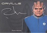 The Orville 2020 Archives Silver Series Autograph Card AS6 Peter Macon As Lt. Commander Bortus