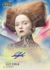 Women Of Star Wars Blue Parallel Autograph Card A-LC Lily Cole As Lovey - 21/50
