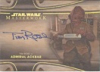 2021 Star Wars Masterwork Wood Autograph Card MWA-TR Tim Rose As Admiral Ackbar - 08/10